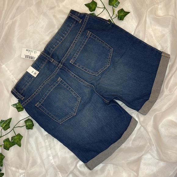 THE CHILDREN’S PLACE JEAN BERMUDA SHORTS WITH STITCHING • SIZE 12 • NWT - Picture 6 of 9